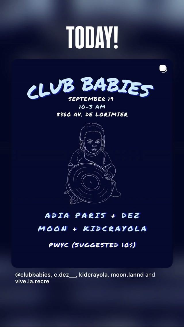 CLUB BABIES, Sat, Sep 19