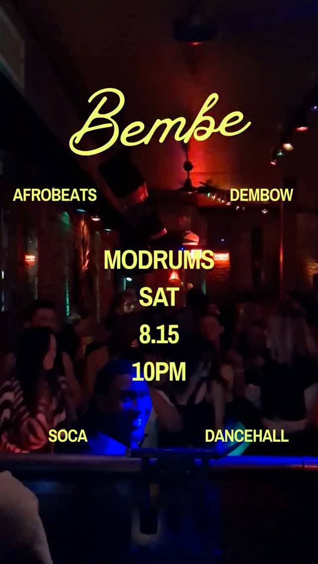 Bembe, Sat, Aug 15, Bembe, Williamsburg