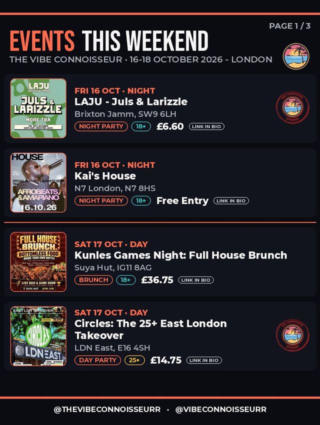 Kunles Games Night: Full House Brunch, Sat, Oct 17, Suya Hut
