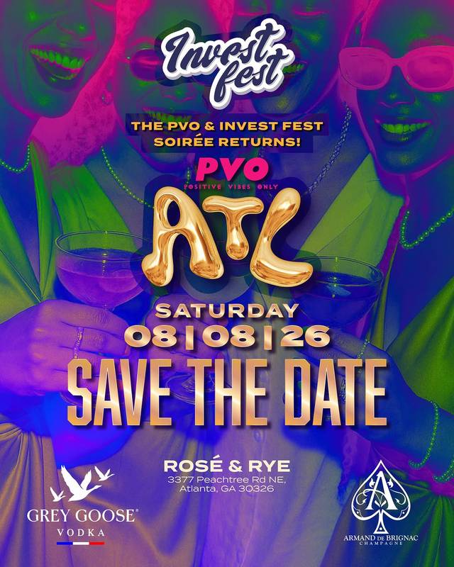 Pvo & Invest Fest Soirée, Sat, Aug 8, Rosé & Rye, Buckhead