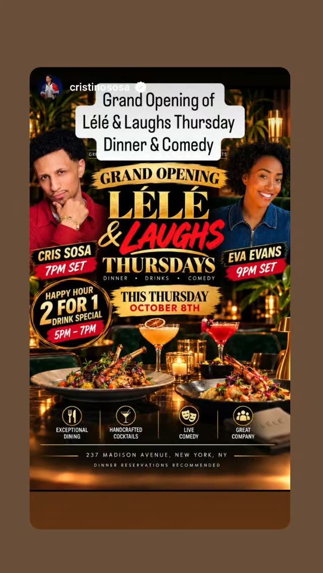 Lélé & Laughs Thursdays, Thu, Oct 8, LÉLÉ, Midtown