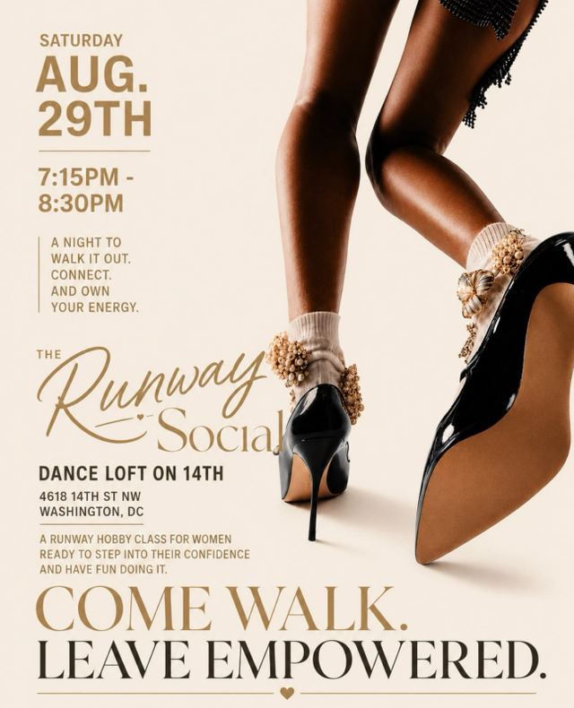 The Runway Social, Sat, Aug 29, Dance Loft on 14th, Columbia Heights