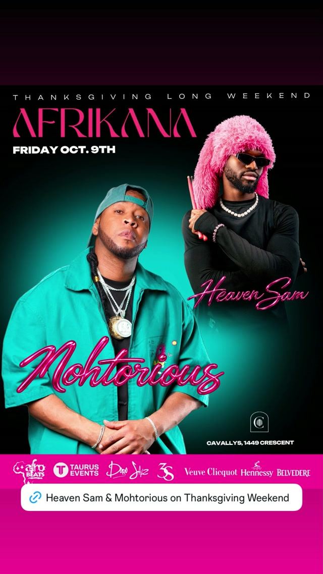 AFRIKANA - Heaven Sam Live in Montreal — flyer 3