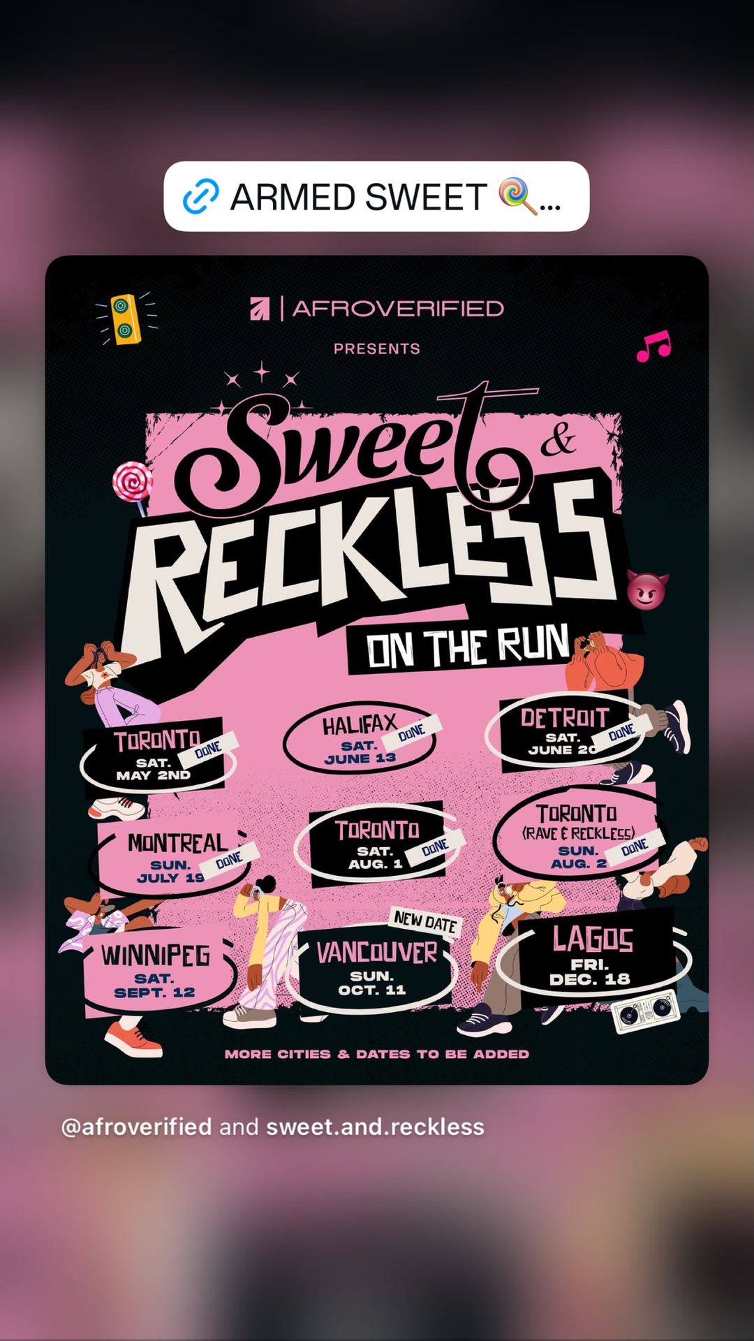 Sweet & Reckless On The Run — flyer 2