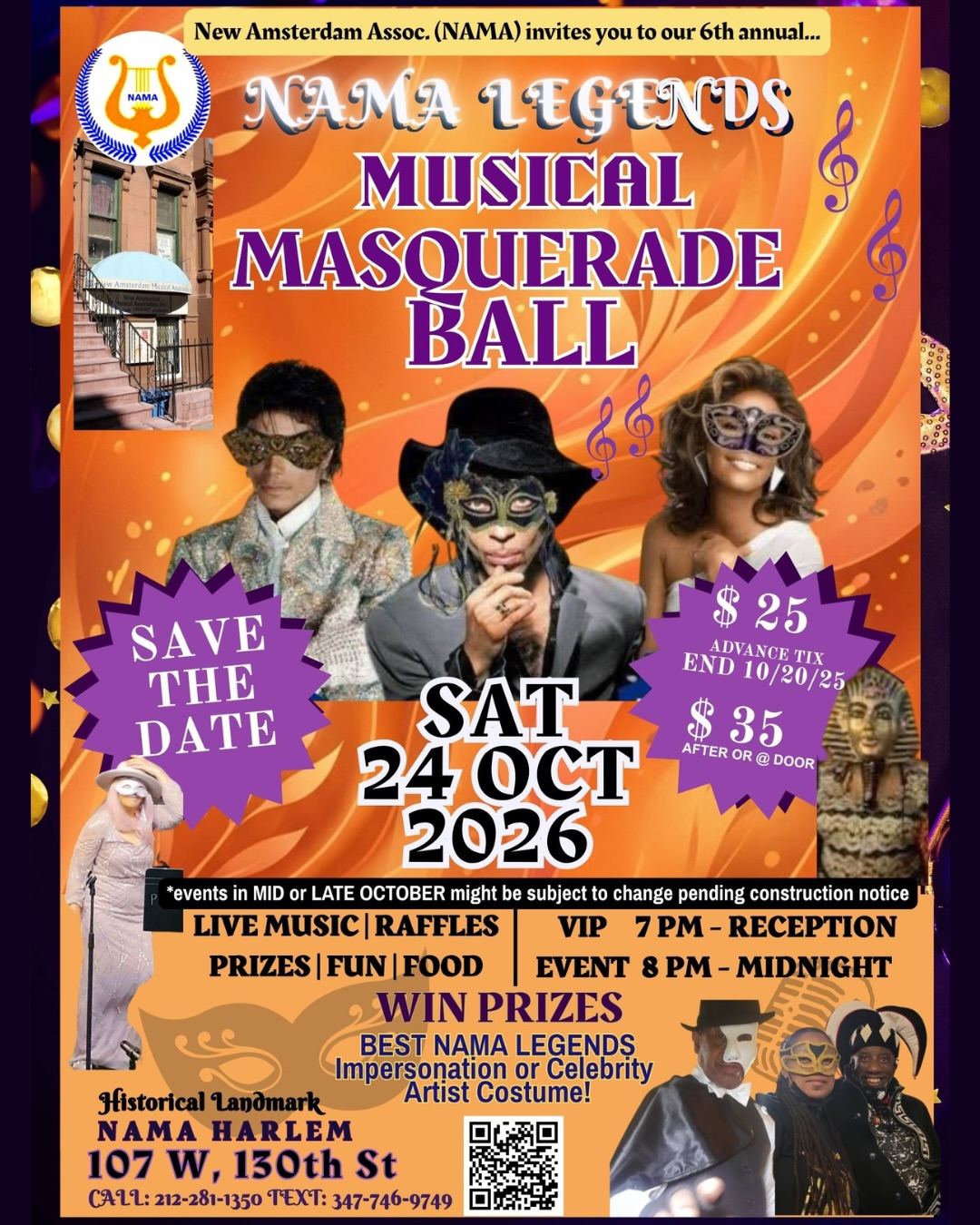 NAMA LEGENDS MUSICAL MASQUERADE BALL