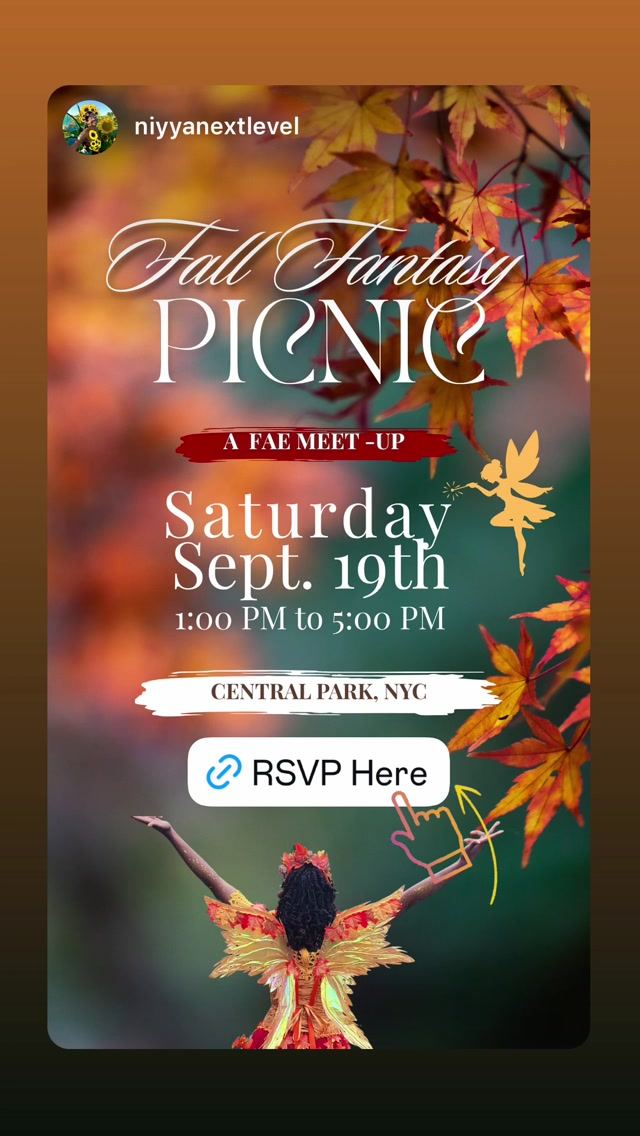 Fall Fantasy Picnic, Sat, Sep 19, Central Park, Manhattan