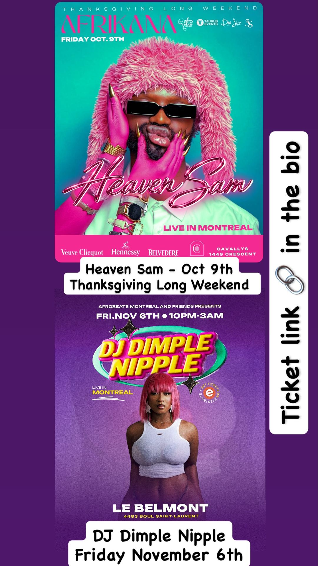AFRIKANA - Heaven Sam Live in Montreal — flyer 4