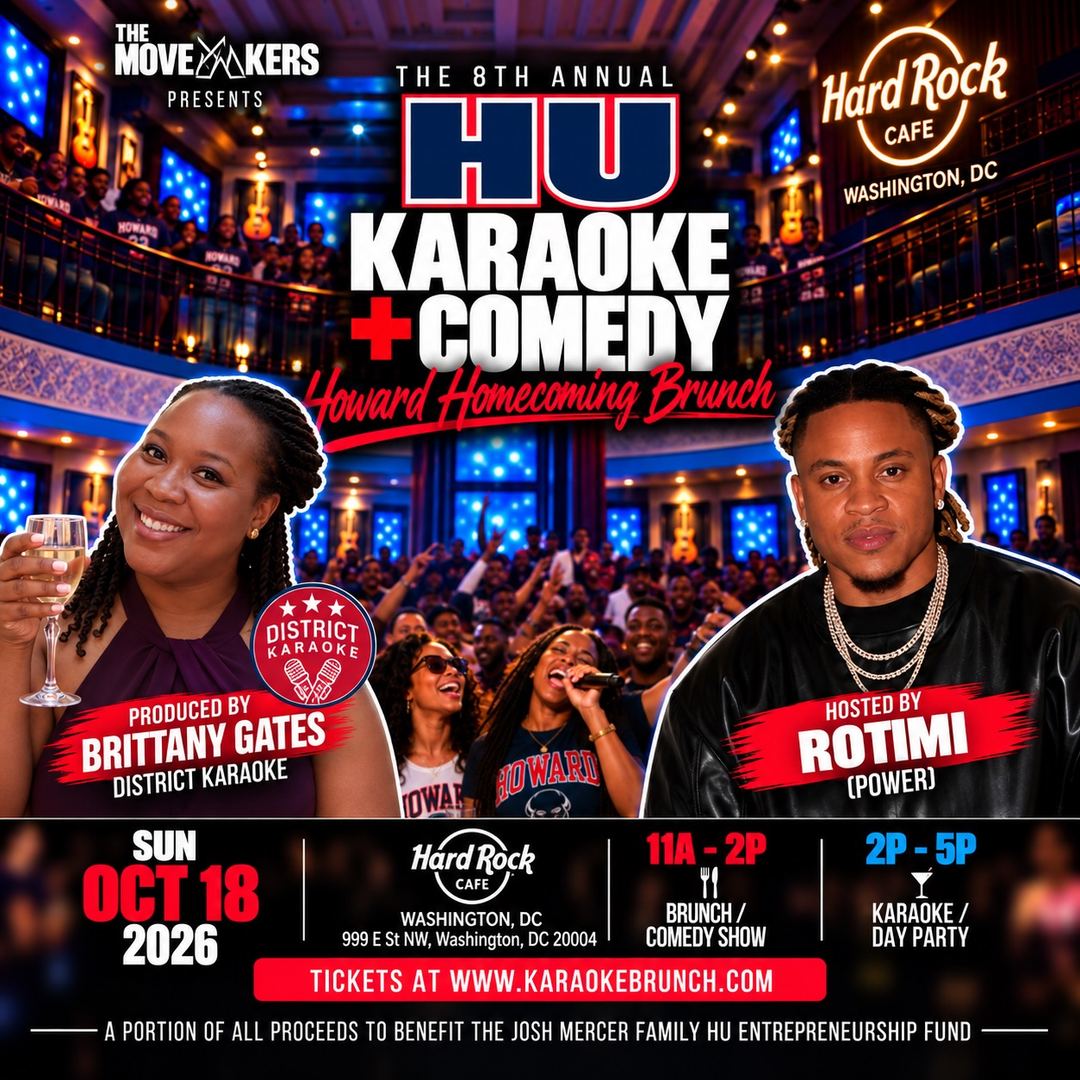 THE 8TH ANNUAL HU KARAOKE + COMEDY Howard Homecoming Brunch
