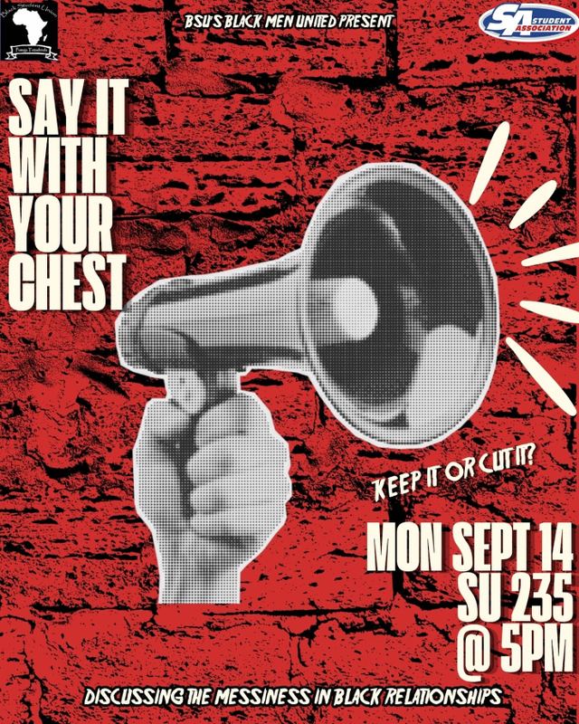 SAY IT WITH YOUR CHEST: KEEP IT OR CUT IT?, Mon, Sep 14, SU 235