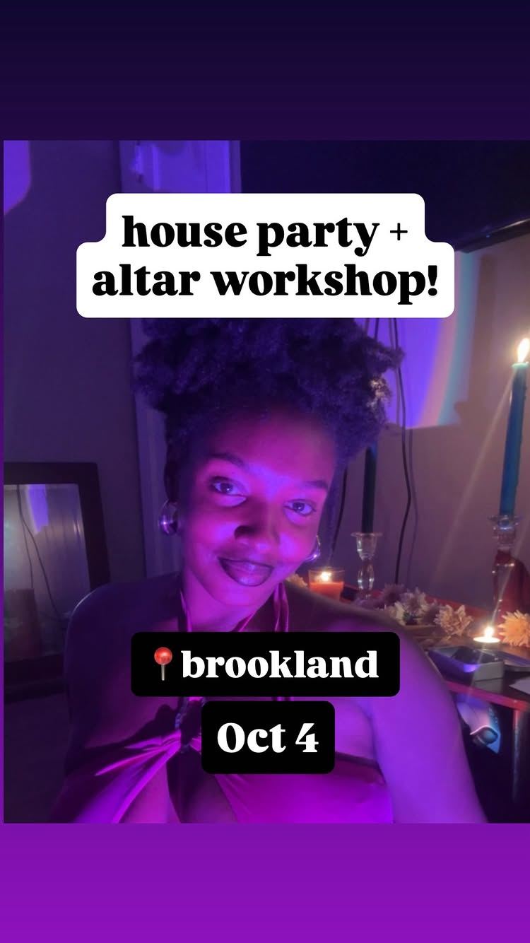 house party + altar workshop!