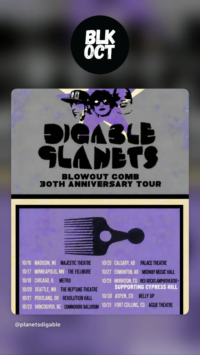 Digable Planets Blowout Comb 30th Anniversary Tour, Sun, Oct 18, Metro