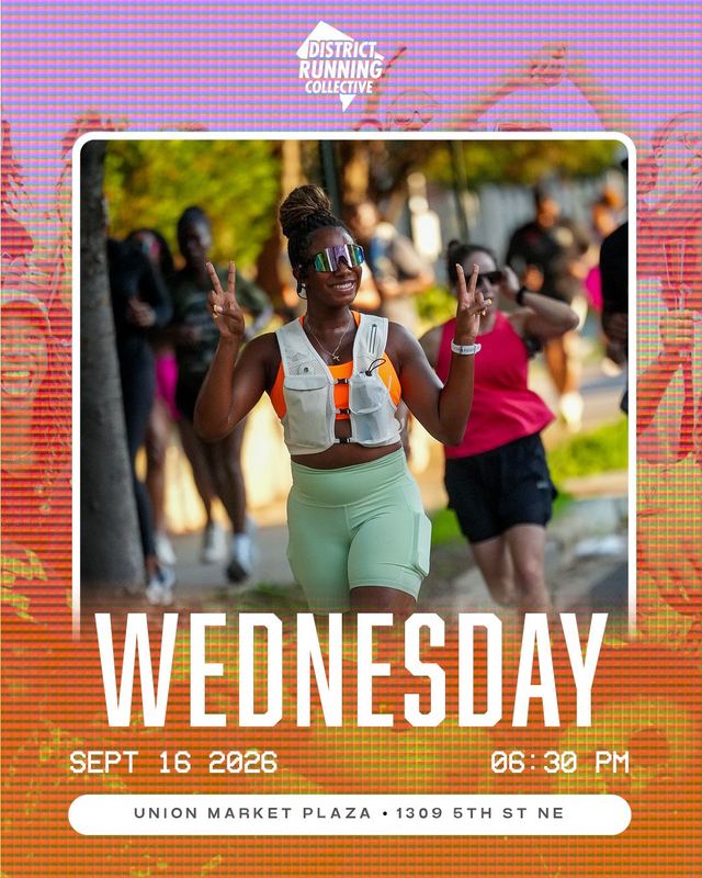 WEDNESDAY RUN, Wed, Sep 16, Union Market, Union Market District