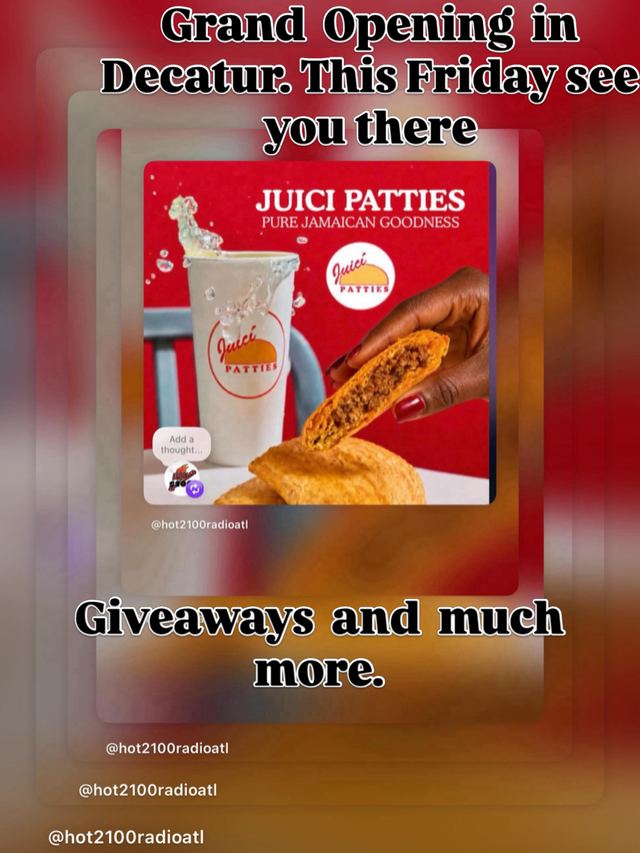 Grand Opening, Fri, Oct 16, Juici Patties