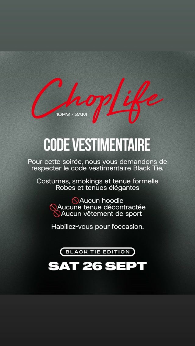 Choplife: Libra Celebration (Black Tie Edition) — flyer 4