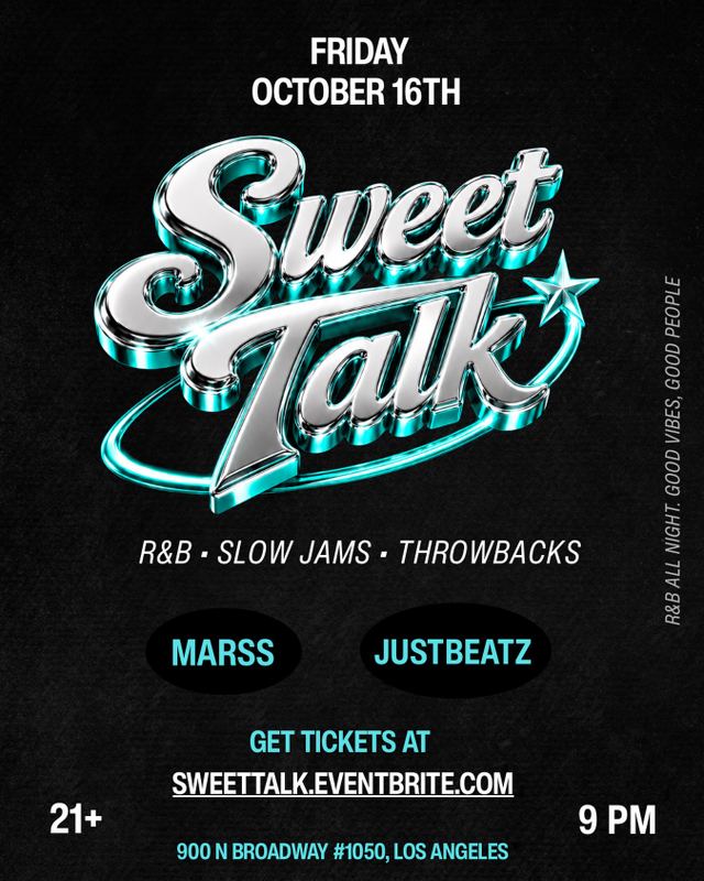 Sweet Talk, Fri, Oct 16, Songbird Cafe, Chinatown