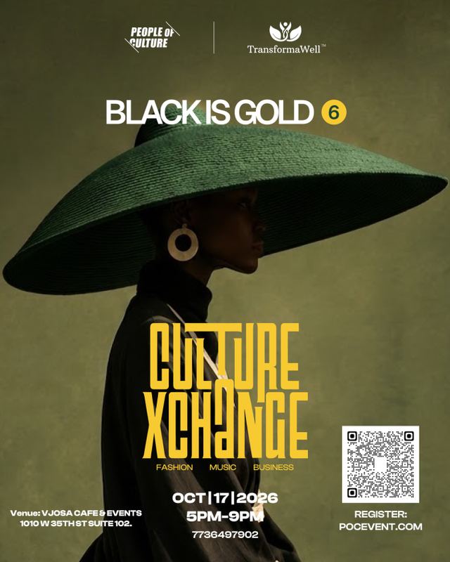 Black Is Gold 6: Culture Xchange, Sat, Oct 17, Vjosa Cafe, Bridgeport