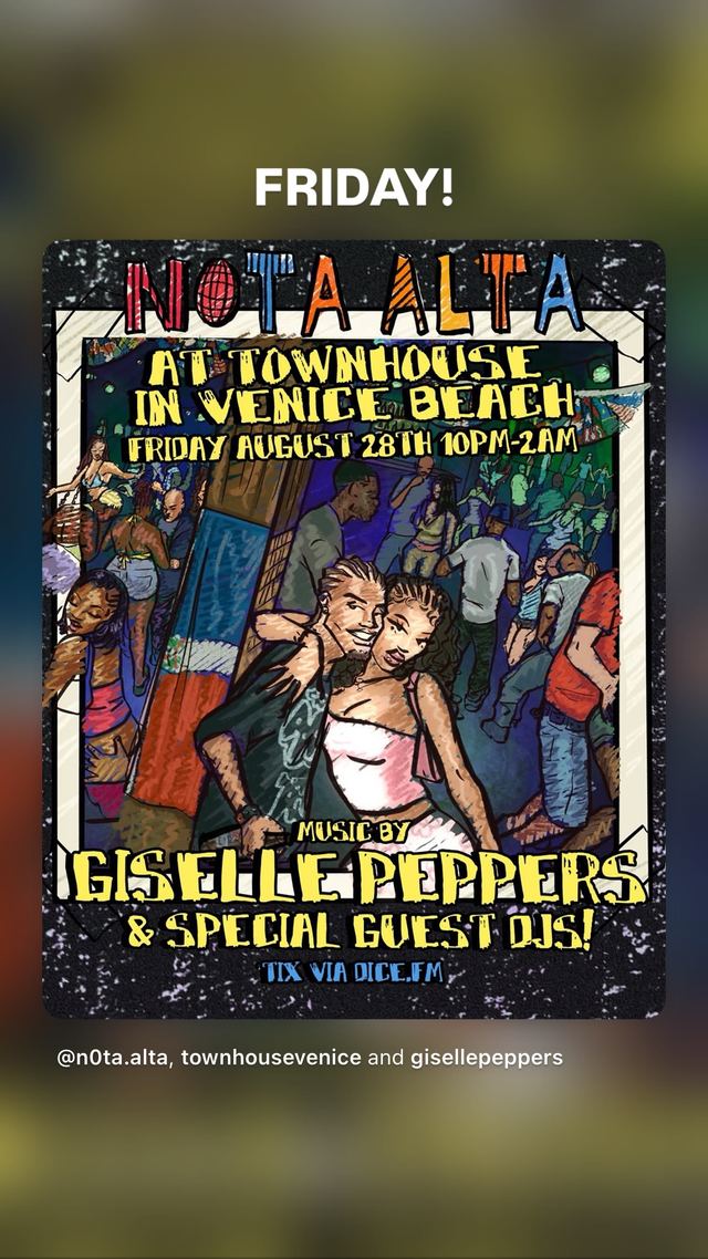 NOTA ALTA, Fri, Aug 28, Townhouse Venice, Venice