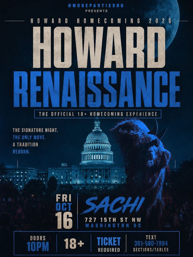 Howard Renaissance, Fri, Oct 16, Sachi Nightclub, Dupont Circle