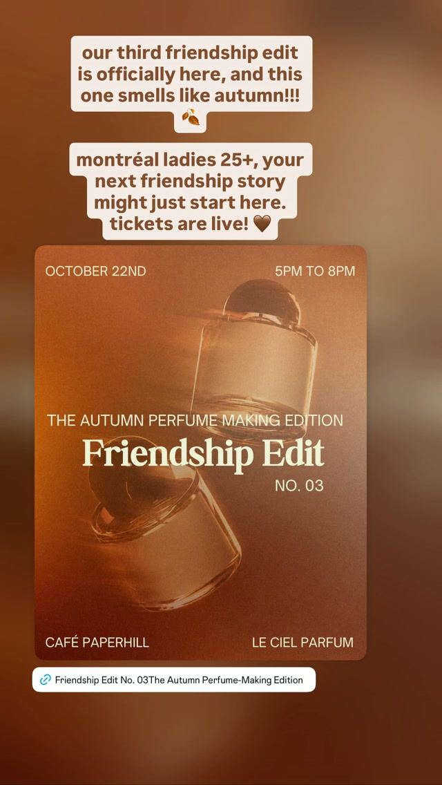 The Autumn Perfume Making Edition Friendship Edit No. 03 — flyer 2