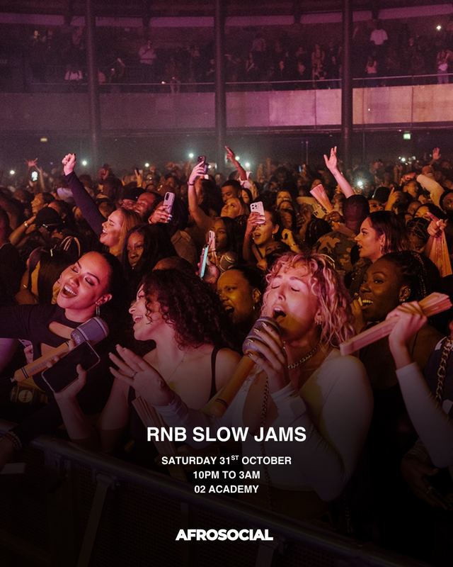 RNB Slow Jams, Sat, Oct 31, Birmingham O2 Academy