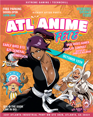 Anime Fete, Thu, Oct 15, Fire & Ice Studios