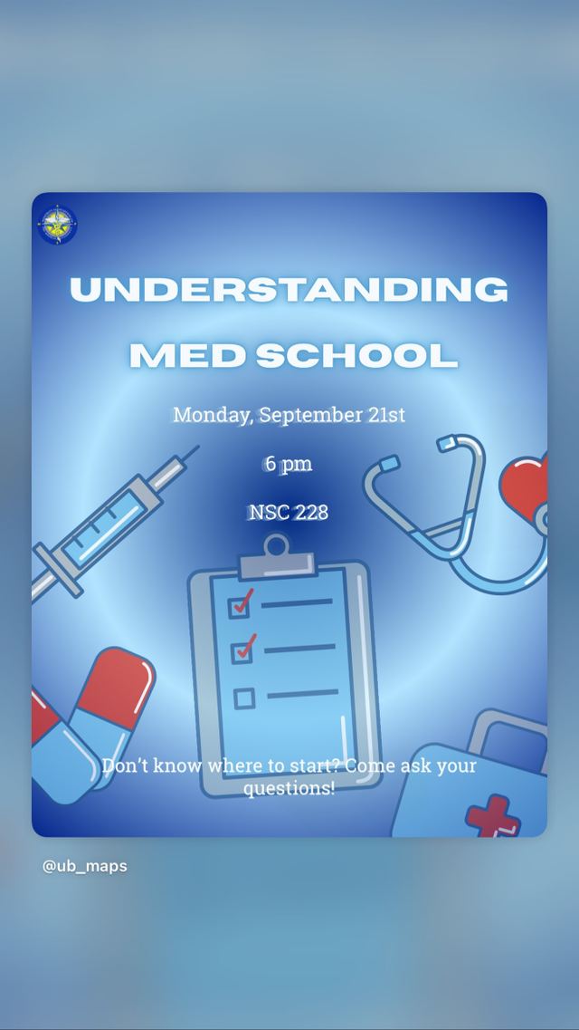 UNDERSTANDING MED SCHOOL, Mon, Sep 21, NSC 228