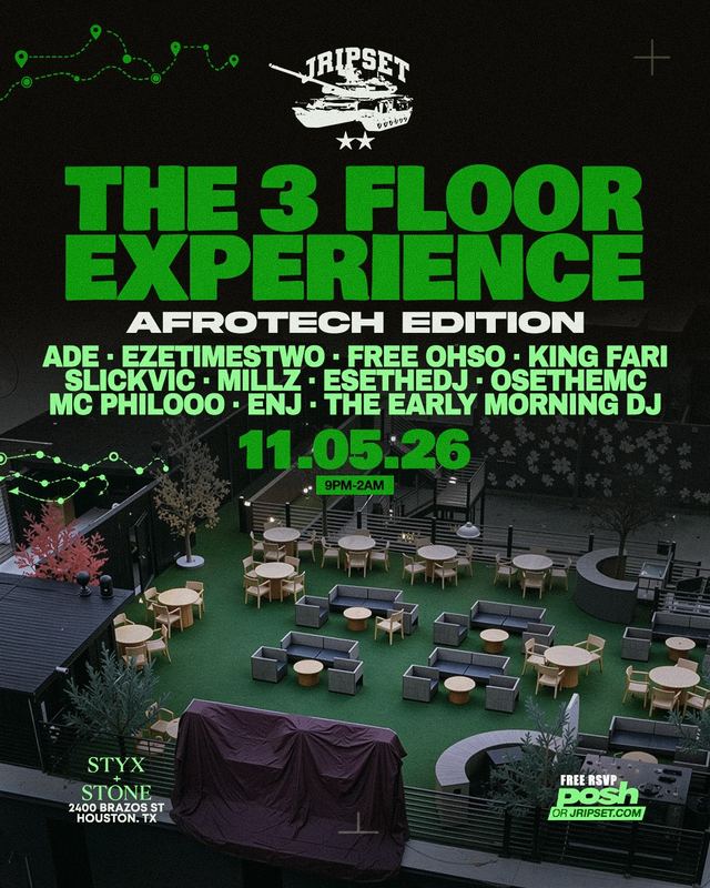 The 3 Floor Experience Afrotech Edition, Thu, Nov 5, STYX + STONE