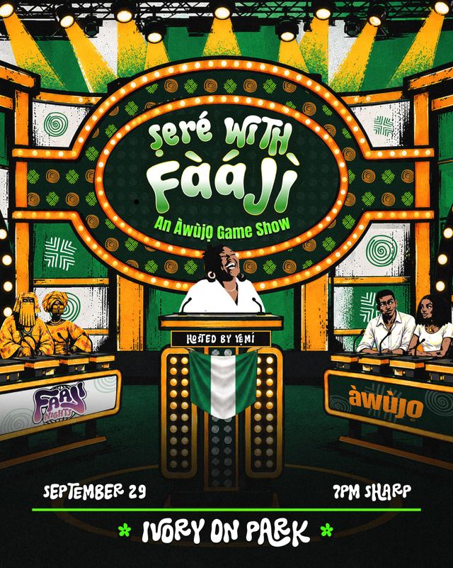 Seré With Fàáji An Àwùjọ Game Show, Tue, Sep 29, Ivory on Pack