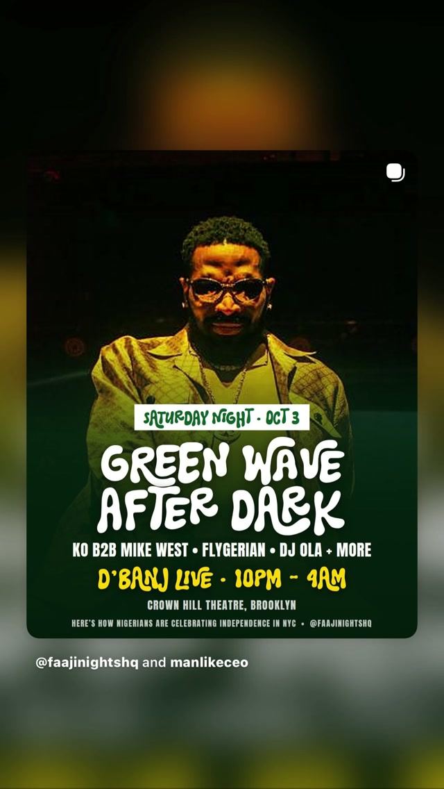 Green Wave: Naija Independence After Dark — flyer 10