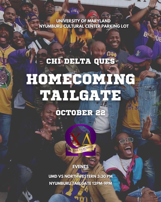 Chi Delta Ques Homecoming Tailgate, Sat, Oct 22, 2022, Nyumburu Cultural Center Parking Lot