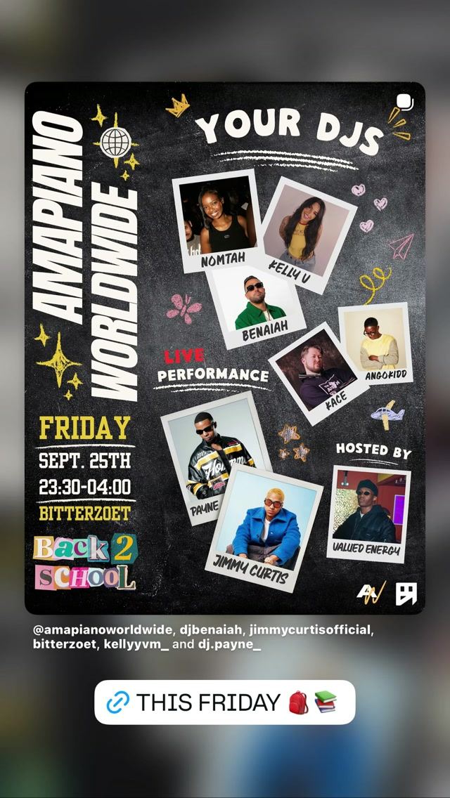 AMAPIANO WORLDWIDE, Fri, Sep 25, Bitterzoet