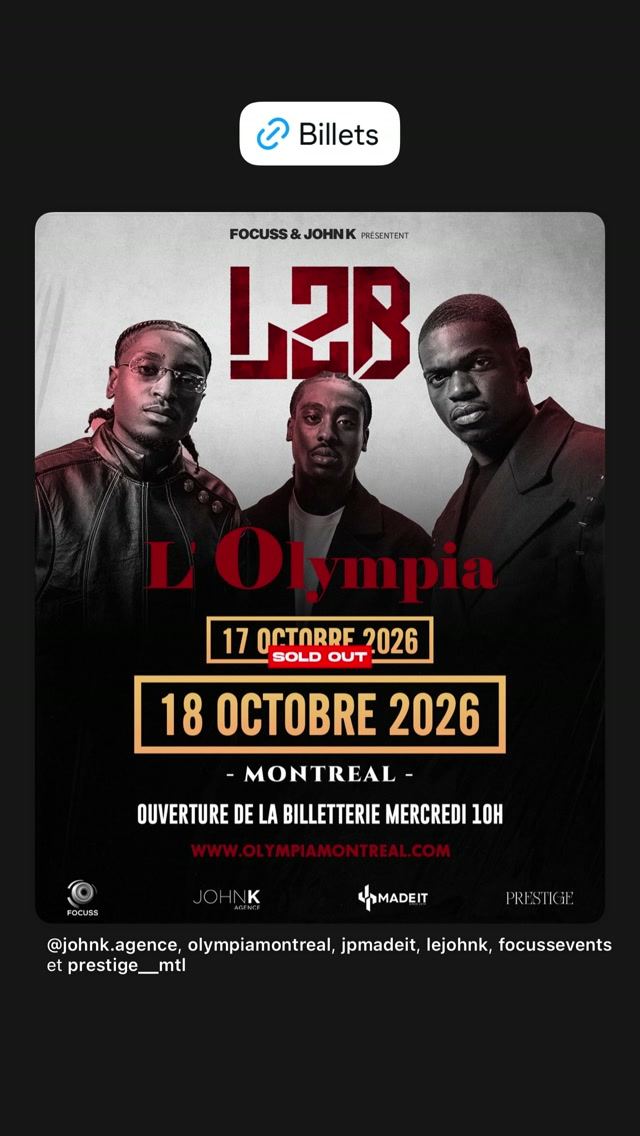 L2b, Sat, Oct 17, L'Olympia