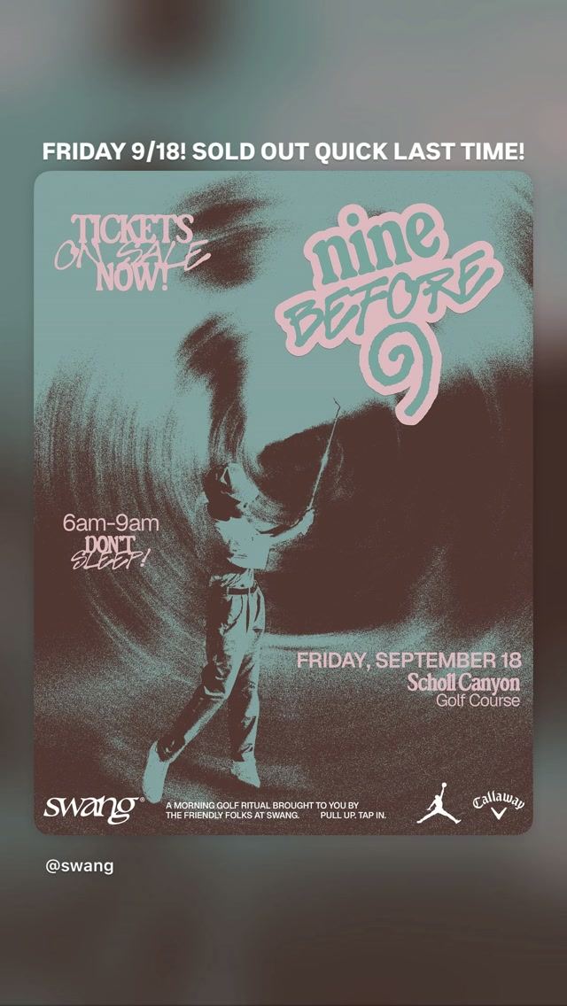nine BEFORE 9, Fri, Sep 18, Scholl Canyon Golf Course, Glenoaks Canyon