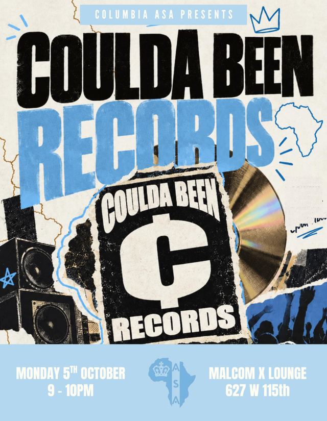 Coulda Been Records, Mon, Oct 5, Malcolm X Lounge, Morningside Heights