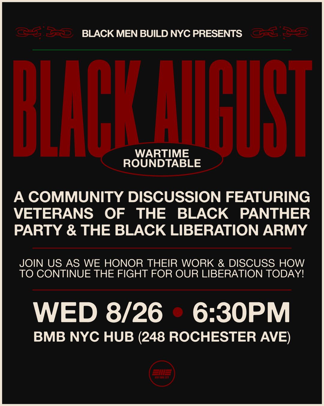 Black August Wartime Roundtable