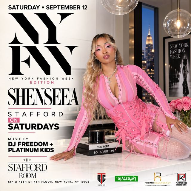NYFW New York Fashion Week Edition: Shenseea at Stafford on Saturdays, Sat, Sep 12, The Stafford Room, Hell's Kitchen