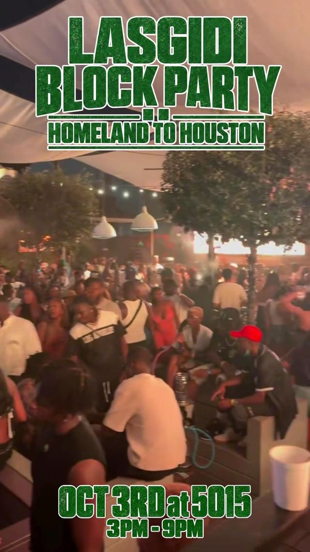 LASGIDI BLOCK PARTY, Sat, Oct 3, 5015
