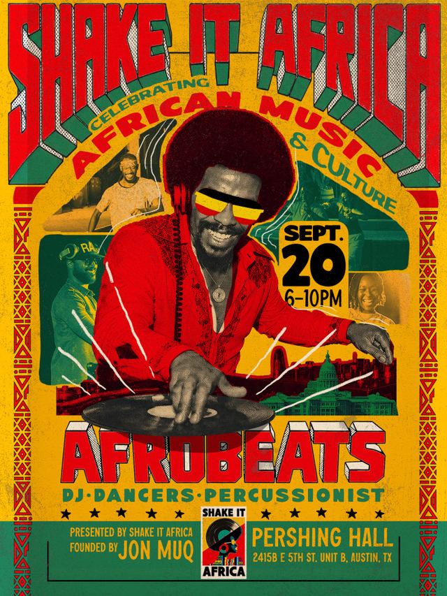 Shake It AFRICA, Sun, Sep 20, Pershing Hall