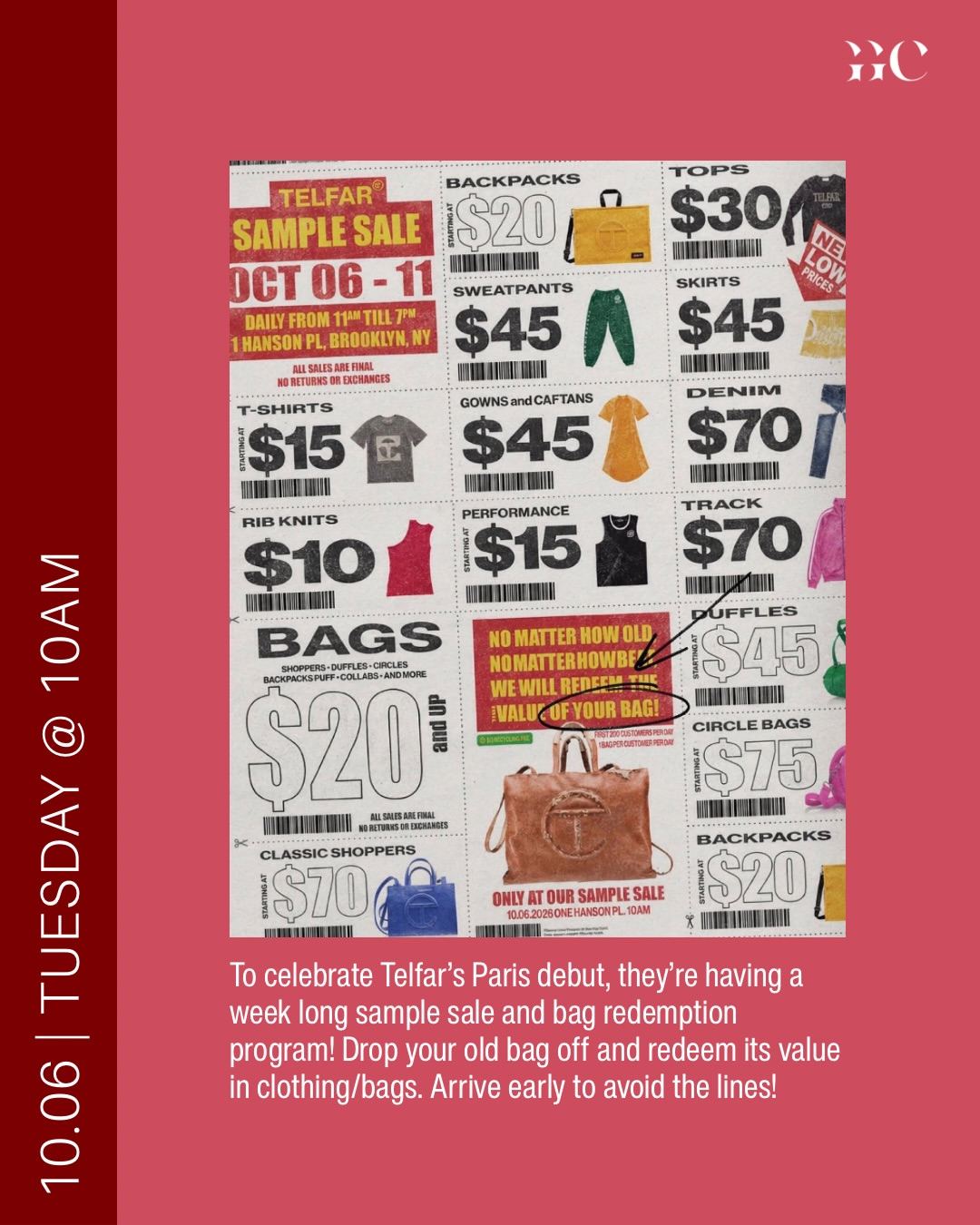 268 Studios Closet Sale