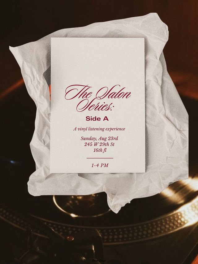 The Salon Series: Side A, Sun, Aug 23, Cura Social Haus, Chelsea