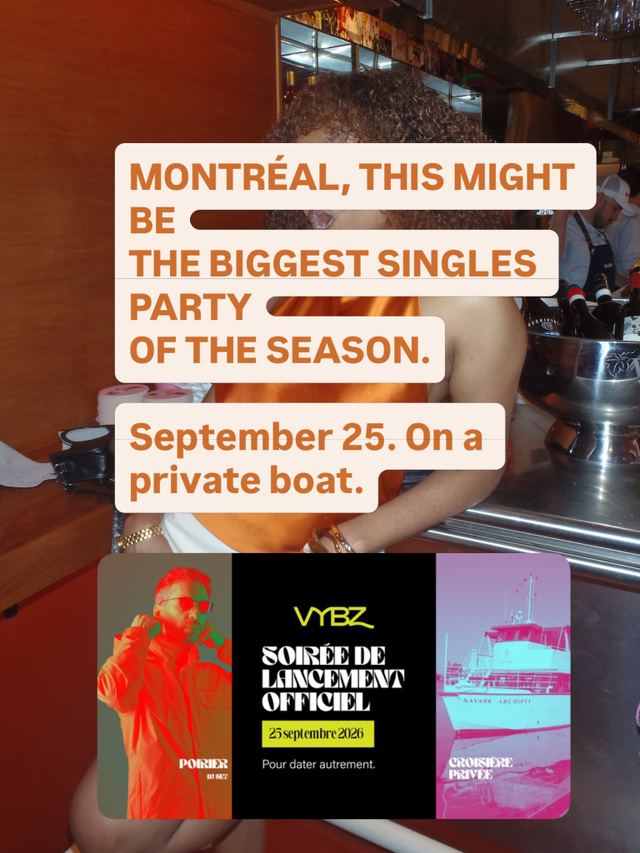 VYBZ Soirée de Lancement Officiel, Fri, Sep 25, Private St. Lawrence cruise, Old Montreal