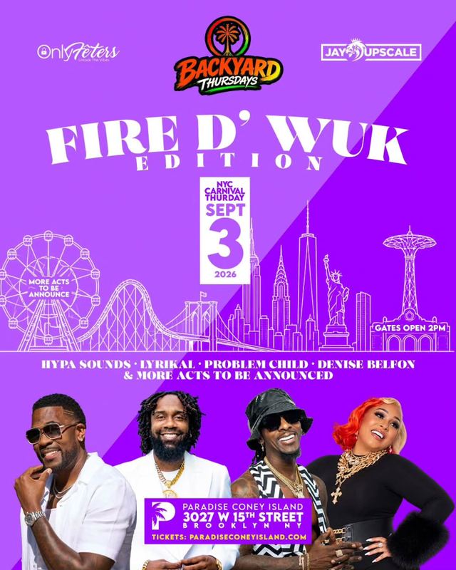 FIRE D’ WUK EDITION, Thu, Sep 3, Paradise Coney Island, Coney Island