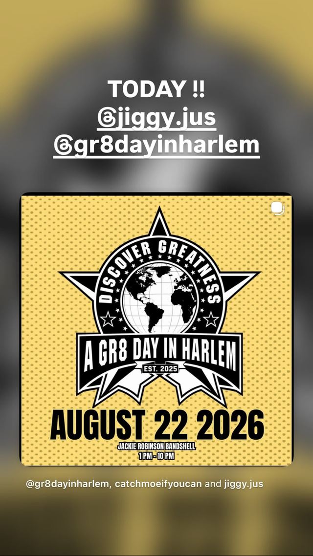 A GR8 DAY IN HARLEM, Sat, Aug 22, Jackie Robinson Bandshell, Harlem