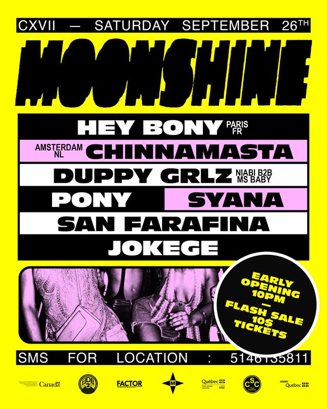 Moonshine, Sat, Sep 26