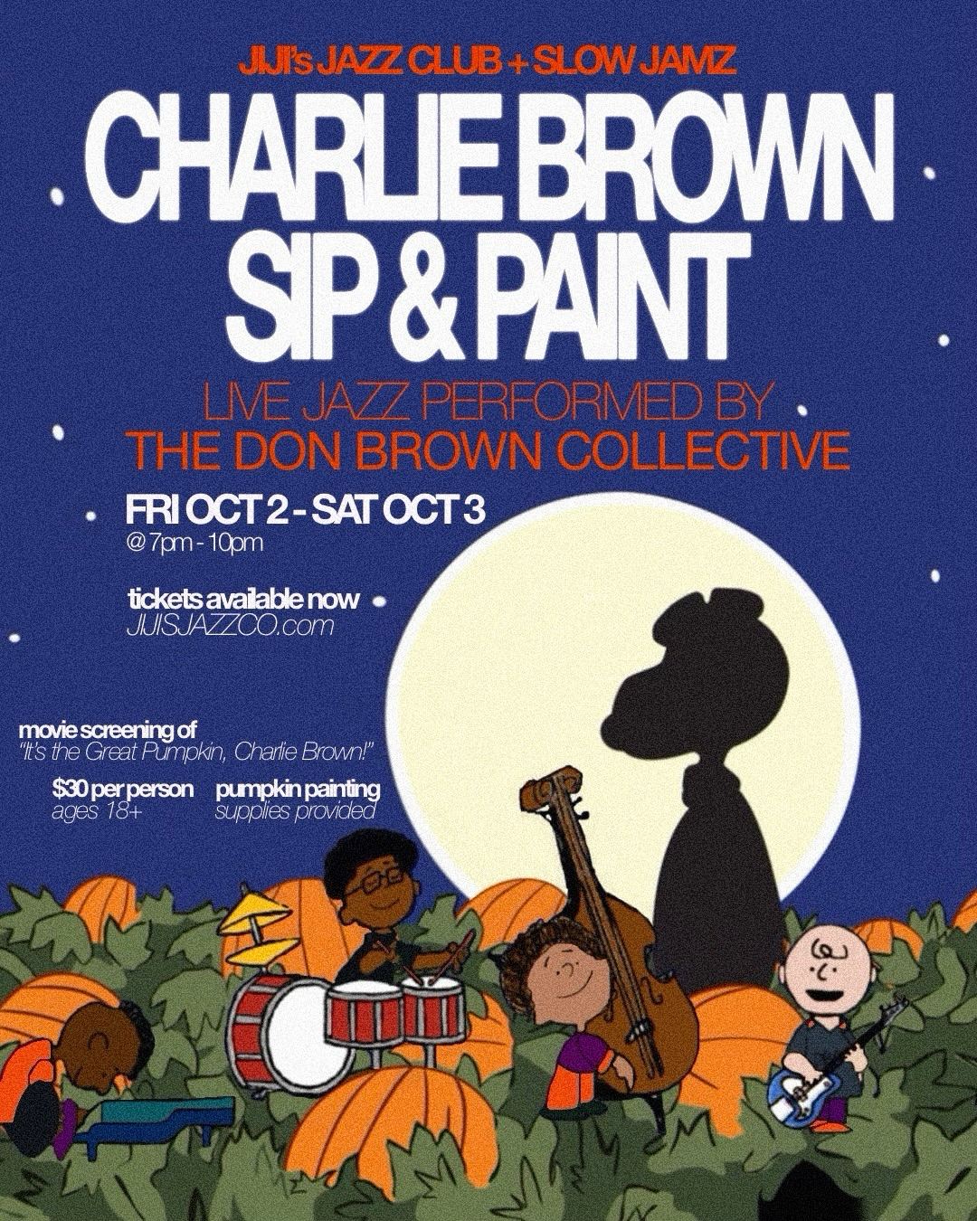 Charlie Brown Sip & Paint
