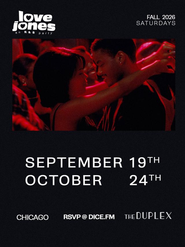 love jones an R&B party, Sat, Oct 24, The Duplex