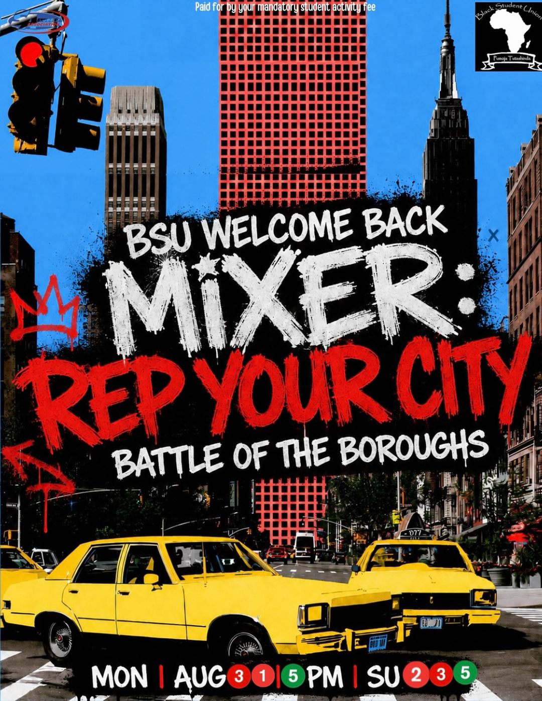 BSU Welcome Back Mixer: Rep Your City Battle of the Boroughs