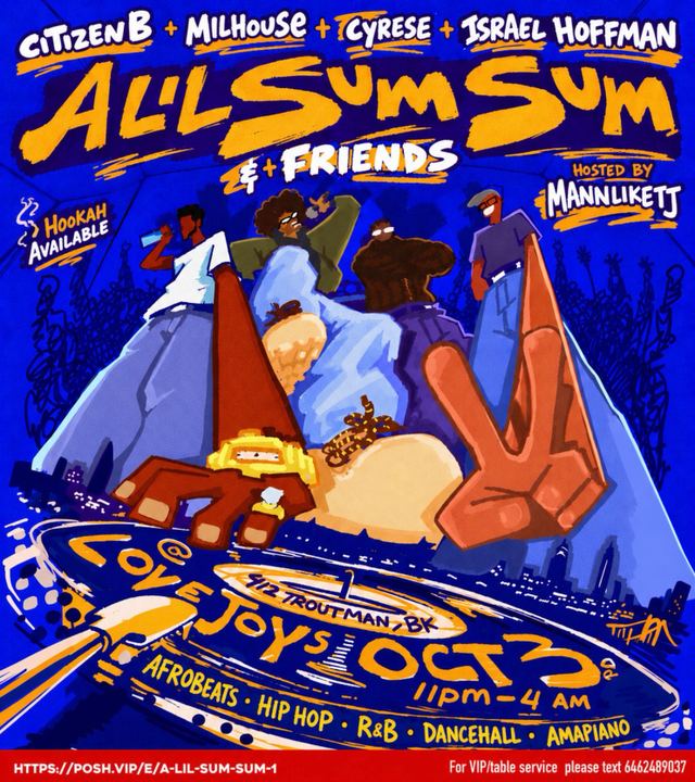 All'sum Sum, Sat, Oct 3, Lovejoys, Bushwick