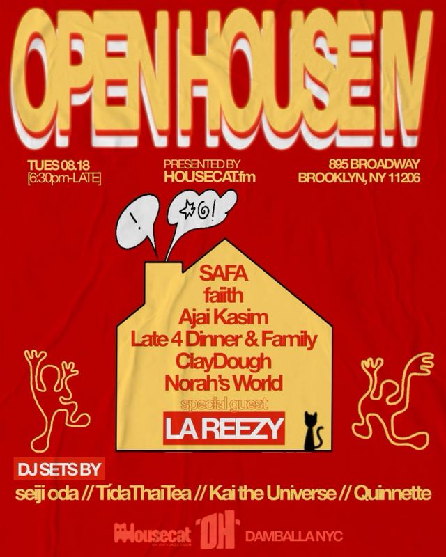 Open House IV, Tue, Aug 18, Damballa, Bushwick