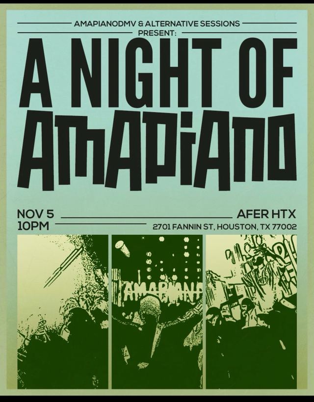 A Night of Amapiano, Thu, Nov 5, Afer Htx